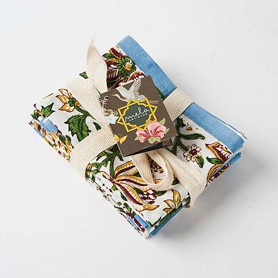 Napkins Block Printed Cotton Floral