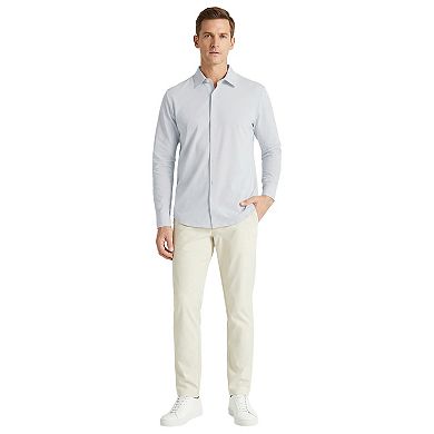 Offleisure Men's Dry Tech Oxford Seamless Long Sleeve Shirt