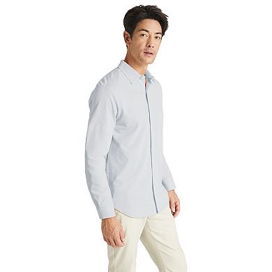 Offleisure Men's Dry Tech Oxford Seamless Long Sleeve Shirt