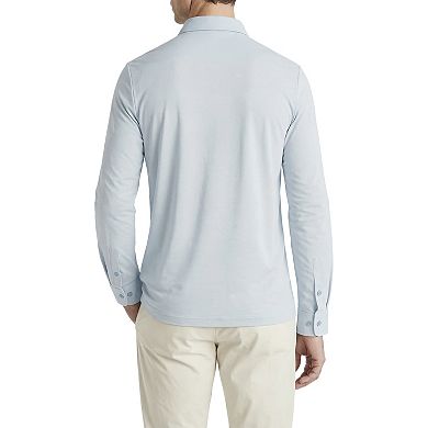 Offleisure Men's Dry Tech Oxford Seamless Long Sleeve Shirt