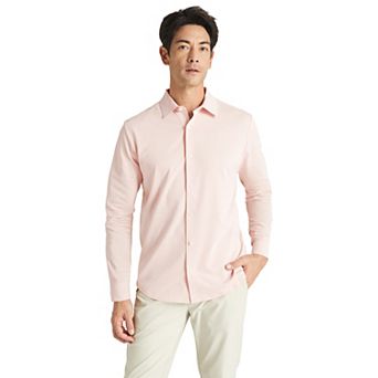 Offleisure Men's Dry Tech Oxford Seamless Long Sleeve Shirt