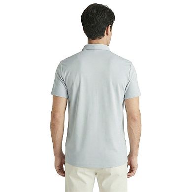 Offleisure Men's Button Front Seamless Short Sleeve Shirt