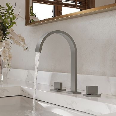 8-Inch Widespread Dual-Handle High-Spout Bathroom Faucet