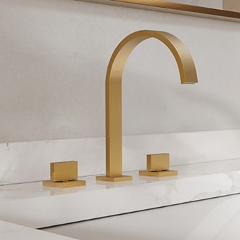 8-Inch Widespread Dual-Handle High-Spout Bathroom Faucet