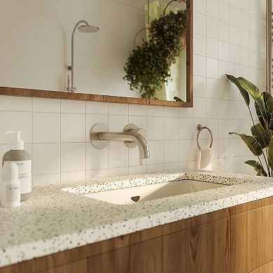 Long Spout Single Handle Wall Mounted Bathroom Sink Faucet 1.2 GPM
