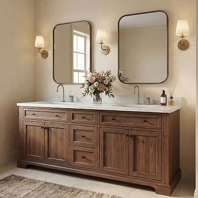 2-Hole High-Arc 8 in. Widespread Single Handle Bathroom Sink Faucet