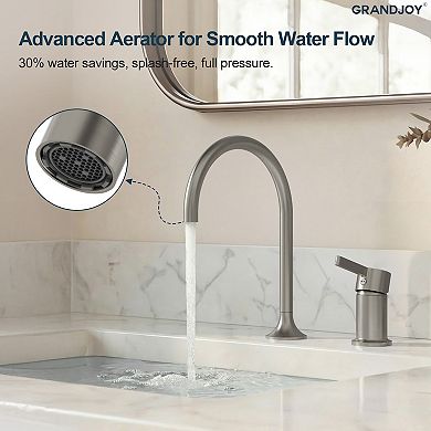 2-Hole High-Arc 8 in. Widespread Single Handle Bathroom Sink Faucet
