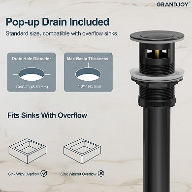 Waterfall 7 in. High 1-Handle Bathroom Basin Vessel Sink Faucet 1.2 GPM