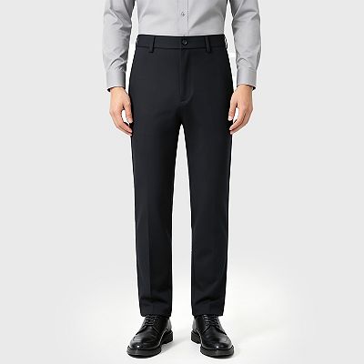 men's casual dress pants stretch Men's Slim Fit Stretch Dress Pants Flat Front Business Casual Slacks