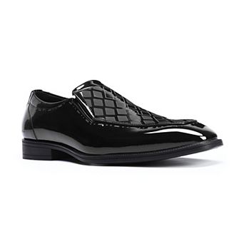 Mens Dress Loafers Slip On Shoes Glossy Patent Leather Tuxedo Loafers