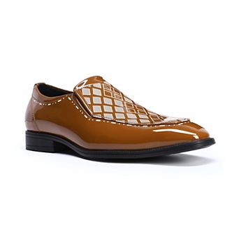 Mens Dress Loafers Slip On Shoes Glossy Patent Leather Tuxedo Loafers