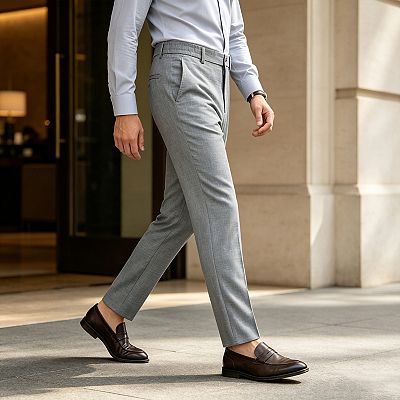 slim fit dress pants kohls Men's Dress Pants Business Casual Slim Fit Textured Smart Slacks