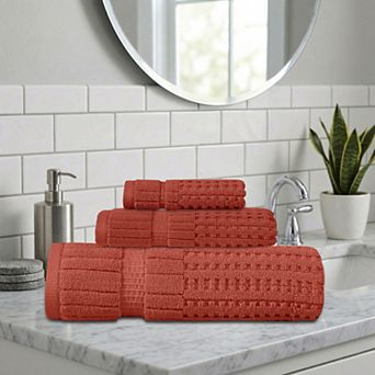 Home Weavers Willow Bath Towels Set, Cotton Zero Twist, 630 GSM Soft, Absorbent, Quick Dry
