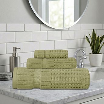 Home Weavers Willow Bath Towels Set, Cotton Zero Twist, 630 GSM Soft, Absorbent, Quick Dry