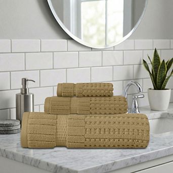 Home Weavers Willow Bath Towels Set, Cotton Zero Twist, 630 GSM Soft, Absorbent, Quick Dry
