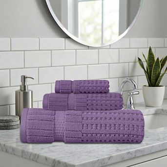 Home Weavers Willow Bath Towels Set, Cotton Zero Twist, 630 GSM Soft, Absorbent, Quick Dry