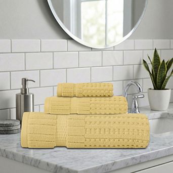 Home Weavers Willow Bath Towels Set, Cotton Zero Twist, 630 GSM Soft, Absorbent, Quick Dry