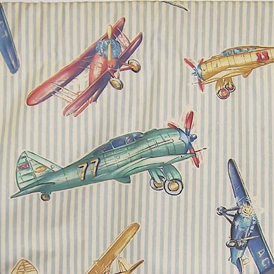 Air Show Cornice 100% Cotton with Fully Lined 3" Rod Pocket Valnance for Windows