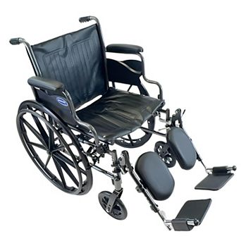 Invacare Essentials Tracer SX3 16 in Foldable Wheelchair for Adults with Elevating Legrests