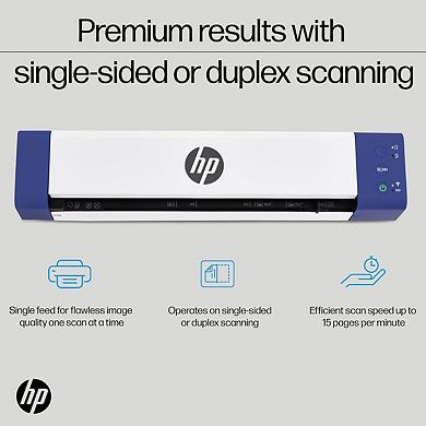 HP PS150 Portable Wireless Document Scanner, Duplex USB & Wi-Fi Rechargeable Scanner