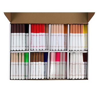 Color Swell Broad Line Marker Classroom Pack with Skin Tone Markers