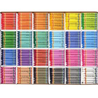Color Swell Regular Crayon Classroom Bulk Pack, 864 Crayons