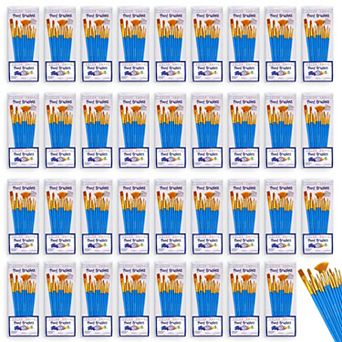 Color Swell Bulk Paint Brush 36 Packs, 12 Paint Brushes per Pack