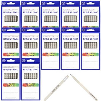 Color Swell Recycled Pencils 12 Packs, 10 Pencils per Pack