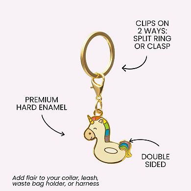 Unicorn Floatie Pet Collar Charm