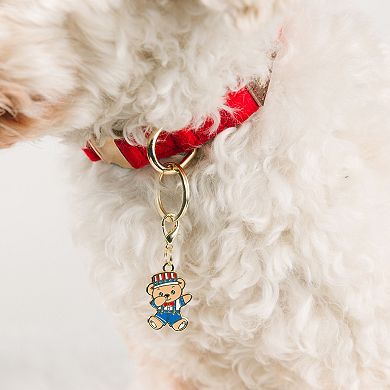 American Bear Pet Collar Charm