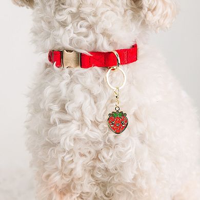 Strawberry Pet Collar Charm