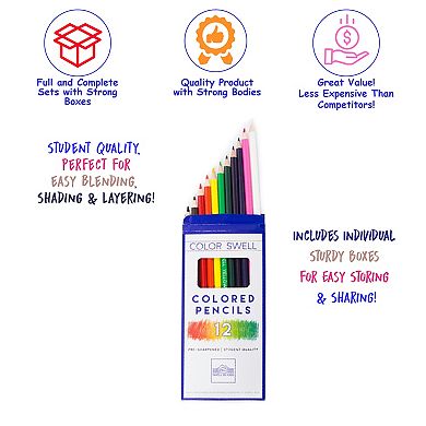 Color Swell Colored Pencils 12 Pack