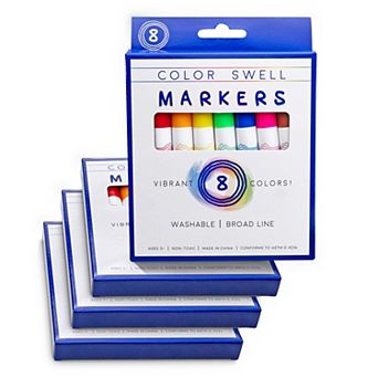 Color Swell Broad Line Marker 4 Packs (32 Total)