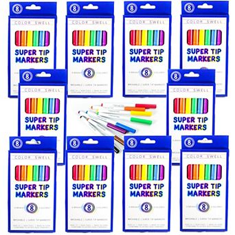 Color Swell Super Tip Markers 10 Packs