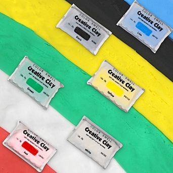 Color Swell Air Dry Clay, 80 Packs