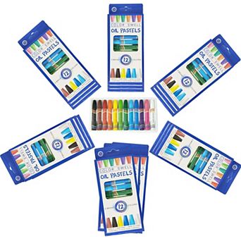 Color Swell Oil Pastel 18 Packs, 216 Total (Pointed Tips)