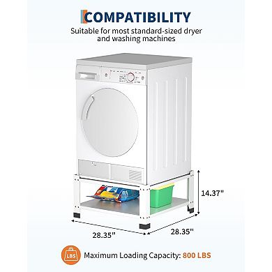 Adjustable Heavy Duty Appliance Base, Anti-Vibration Washer Dryer Stand Heightening Support Rack
