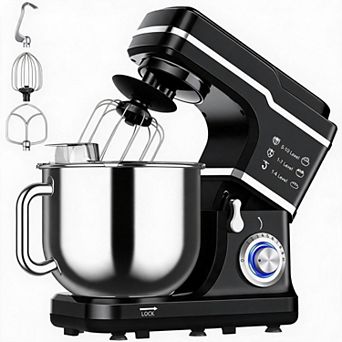 Powerful 10-Speed Stand Mixer, 7-qt 660W Tilt-Head Electric Kitchen Mixer, Stepless Control