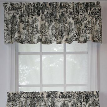 Ellis Curtain Victoria Park Toile Water Proof Room Darkening Blackout Tailored Window Valance