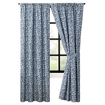 Sea Tumble Window Treatment 100% Cotton Tiers For Living Room, Dining Room