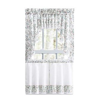 Country Floral Small Scale 1.5" Rod Pocket Valance