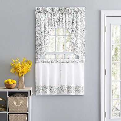 Country Floral Small Scale 1.5" Rod Pocket Valance