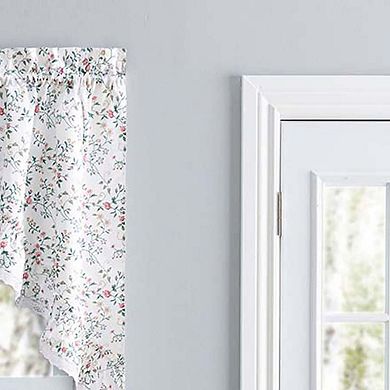 Country Floral Small Scale 1.5" Rod Pocket Edge Swag