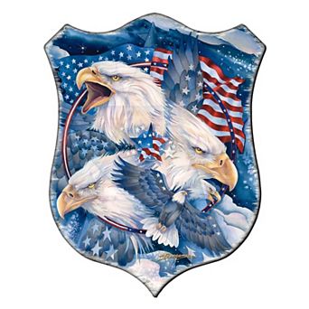 Allegiance Patriotic Eagles Wall Art by J. Bergsma - Wildlife Holiday Decor