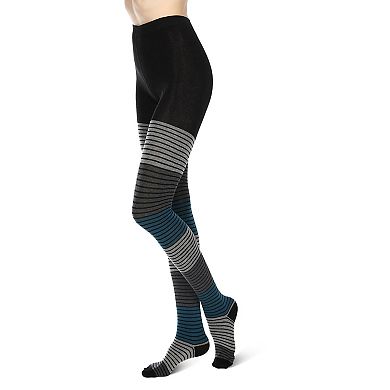 Gradient Stripes Sweater Tights