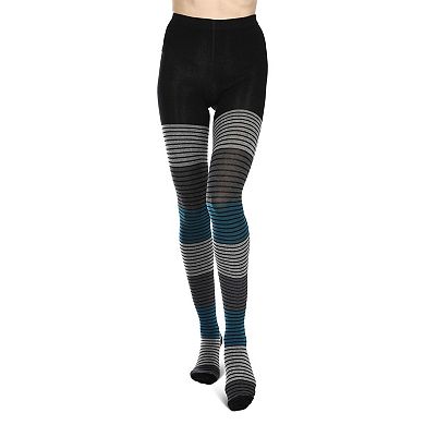 Gradient Stripes Sweater Tights