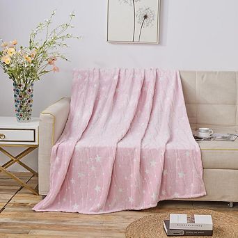 Glow in the Dark Star Light All Season Decorative Throw Blanket