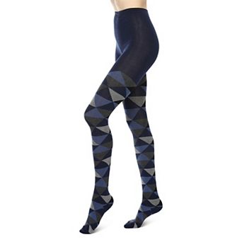 Triangular Cotton Blend Sweater Tights