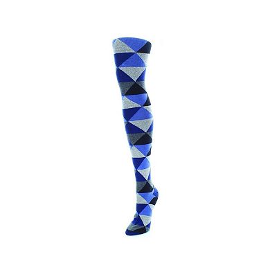 Triangular Cotton Blend Sweater Tights