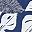 Leaf Navy White